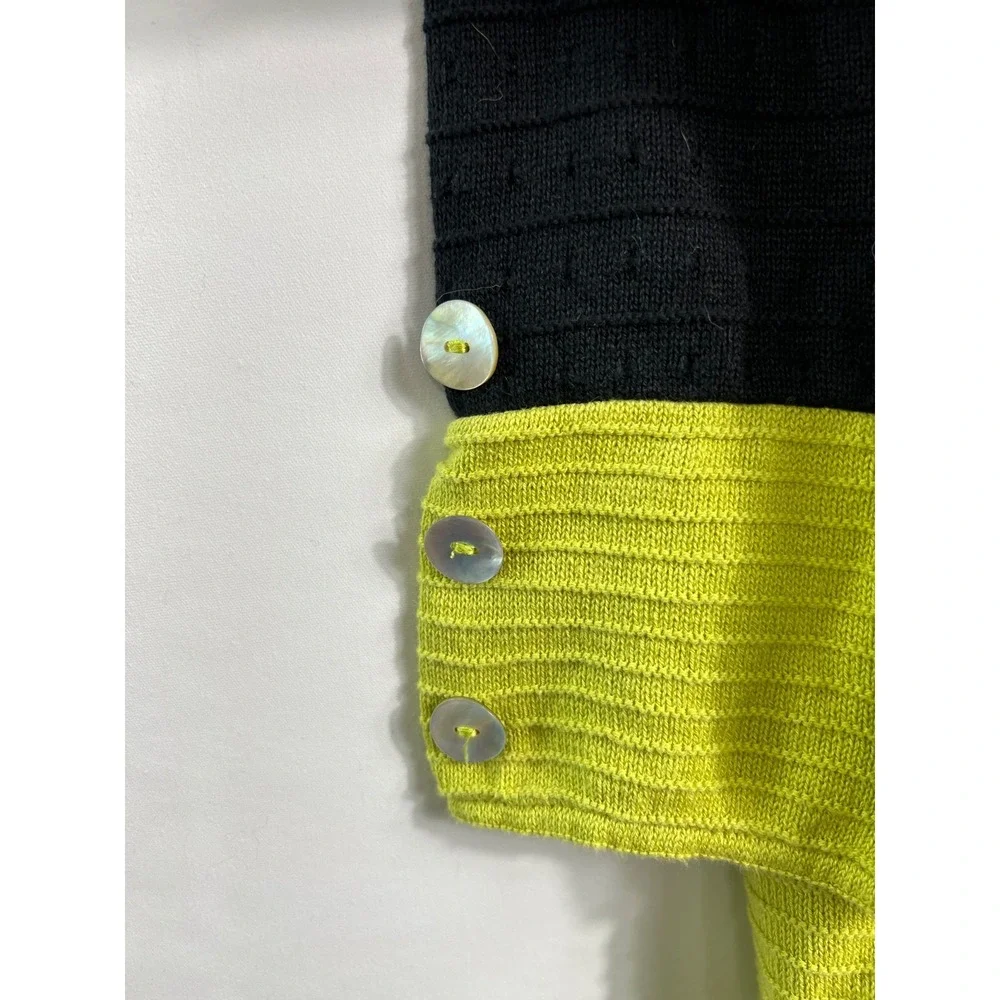 Margaret Winters‎ Size M Top Art Colorful Pocket Long Sleeve Lagenlook Modest